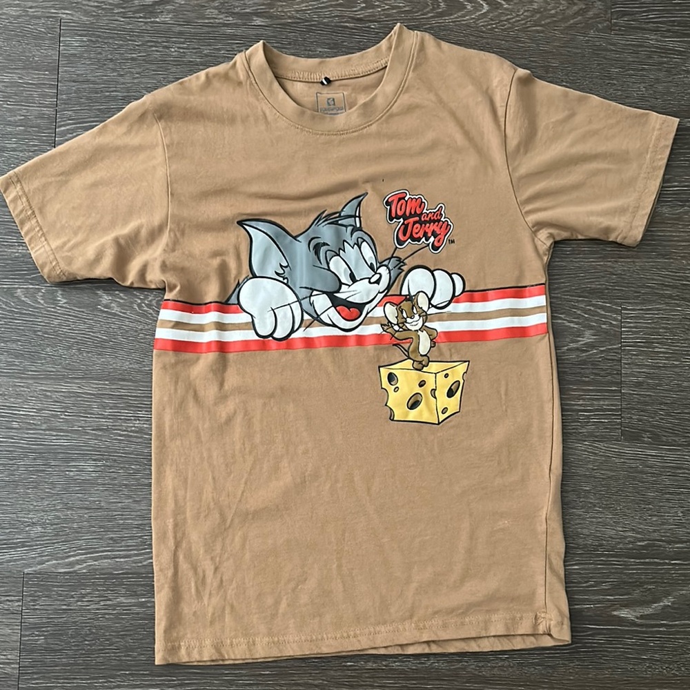 South Pole Tan Short Sleeve Tee with Classic Cartoon Design